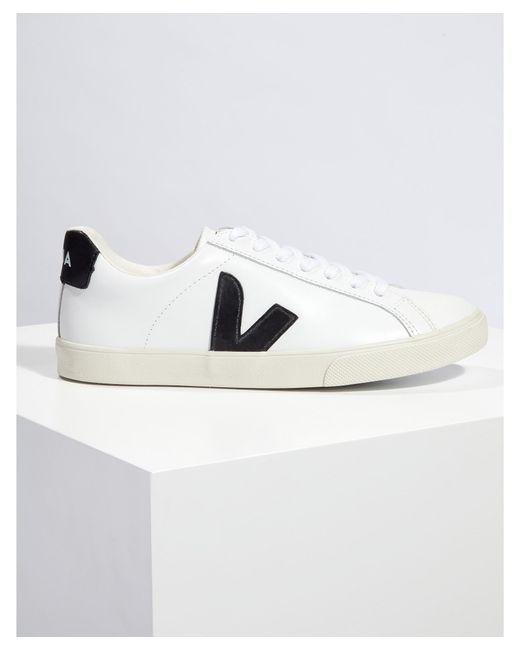 esplar leather white black