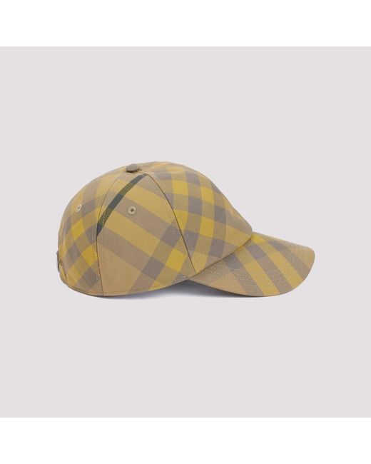 Burberry Natural Check-Pattern Baseball Cap
