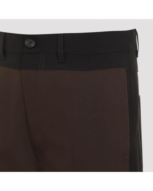 Marni Black Virgin Wool Trousers for men