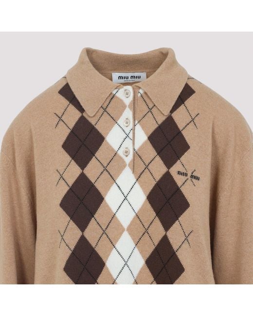 Miu Miu Natural Cashmere Pullover