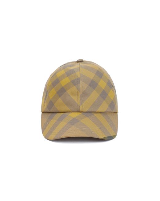 Burberry Natural Check-Pattern Baseball Cap