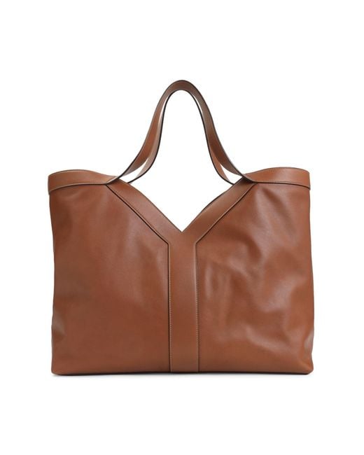 Saint Laurent Brown Y Large Shoulder Bag for men