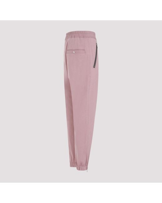 Rick Owens Pink Tectuatl Track Pants for men