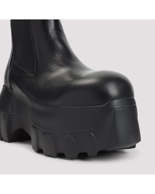 Rick Owens Black Beatle Mega Tractor Boots for men