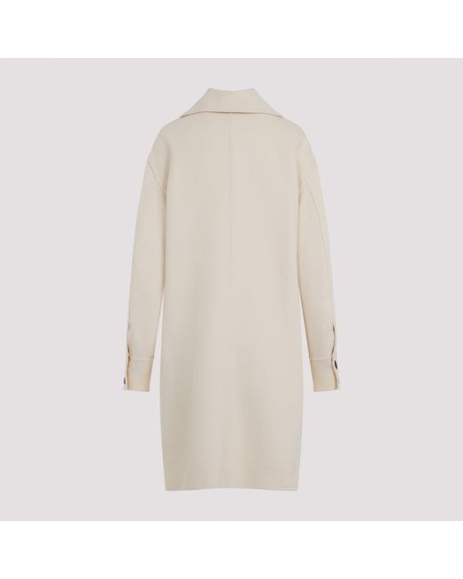 Jil Sander White W 04 Double Breast Coat
