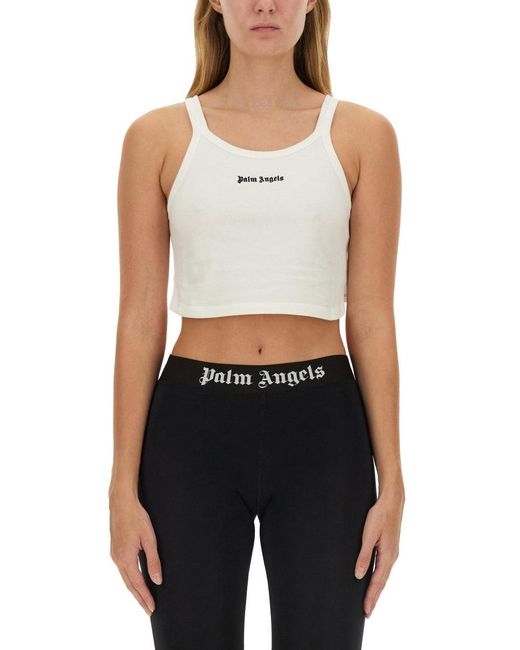 Palm Angels Black Tank Top