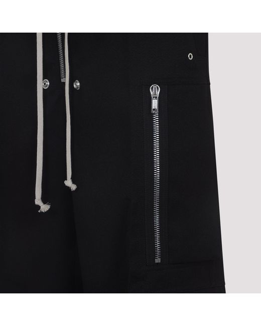 Rick Owens Black Cargobelas Pants for men