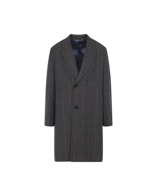 Paul Smith Blue Wool Overcoat for men