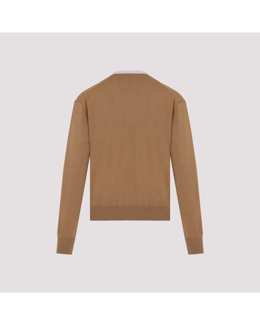 Jil Sander Natural Virgin Wool Pullover for men