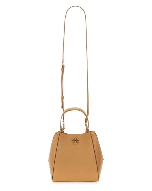 Tory Burch Brown Borsa A Secchiello "mcgraw"