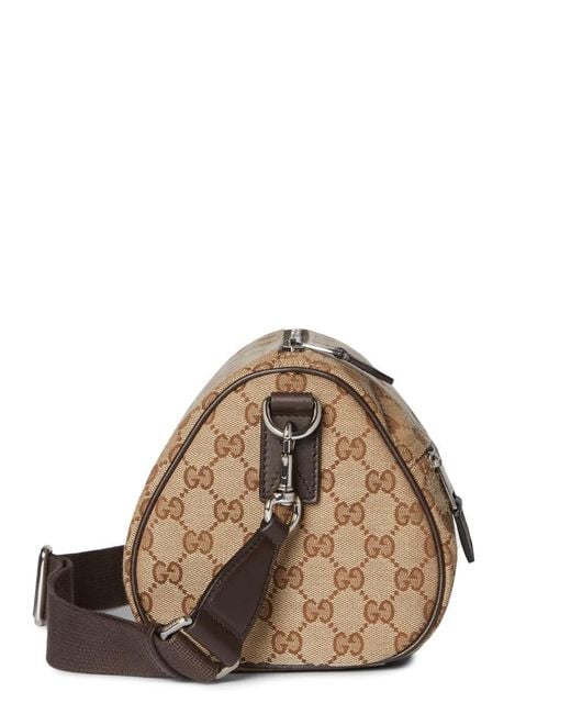 Gucci Brown Gg Cylindrical Bag for men