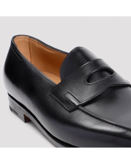 John Lobb Black Lopez Loafers for men