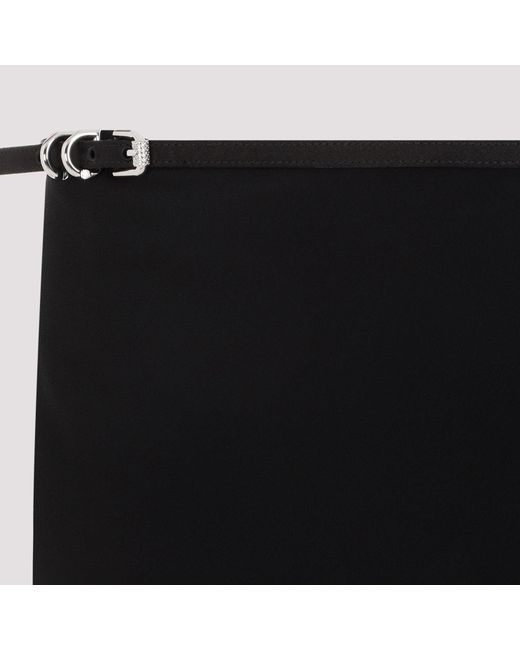 Givenchy Black Mini Wrap Voyou Skirt