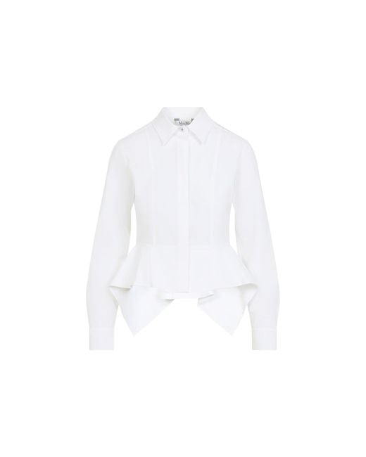 Max Mara White Gamma Popeline Shirt