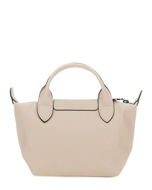 Longchamp Natural Le Pliage Xs Handle Bag