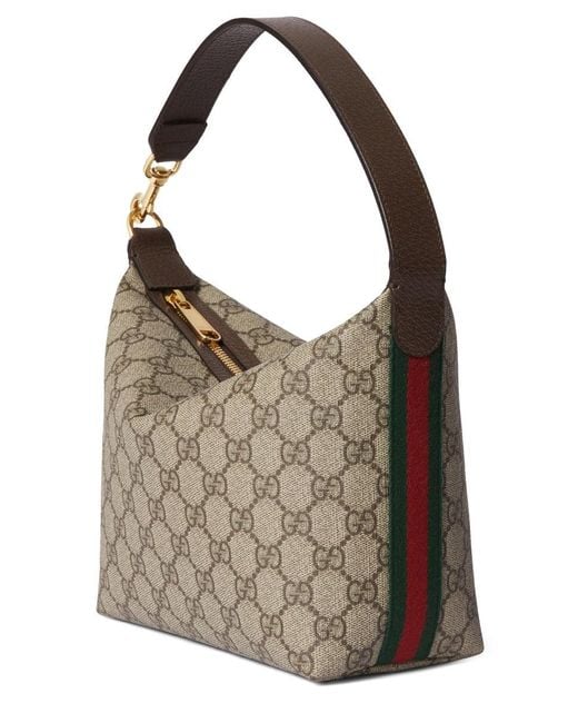 Gucci Gray Shoulder Bag "Ophidia"