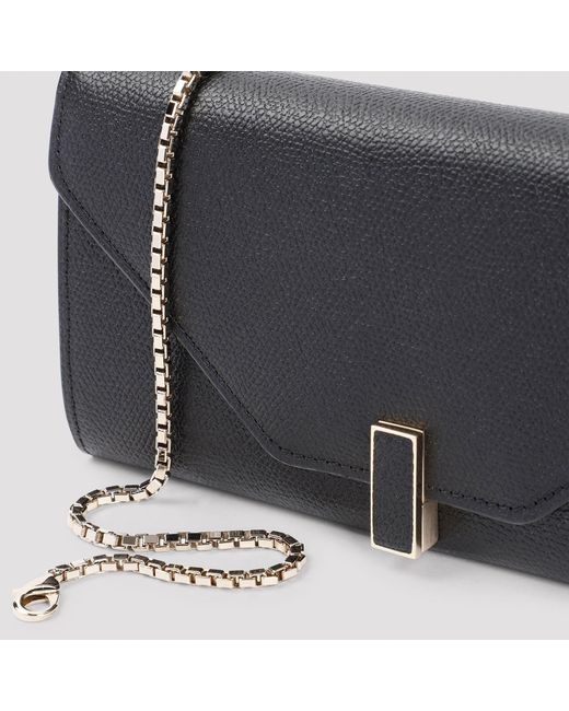 Valextra Black On Chain Wallet