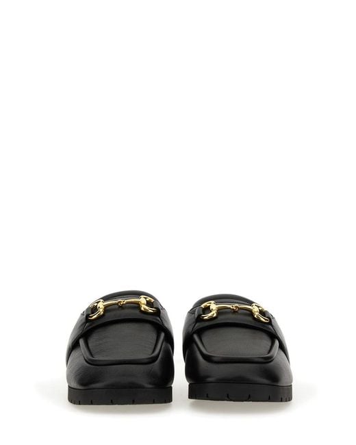 Gucci Black Sabot With Clamp for men