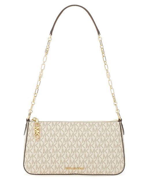 MICHAEL Michael Kors White Medium Clutch