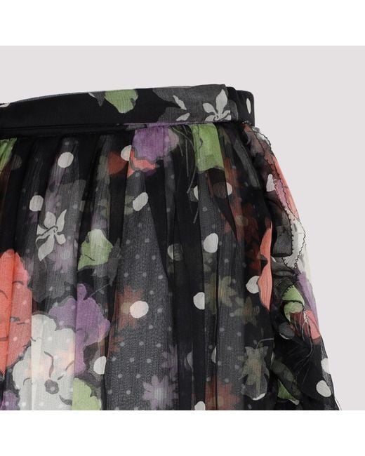 Etro Black Silk Skirt