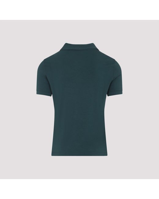 Giorgio Armani Blue Viscose Polo for men