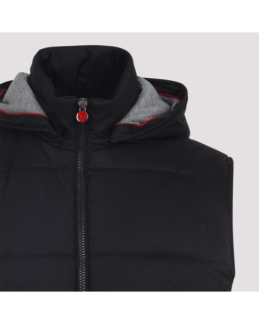Kiton Black Sleeveless Jacket for men