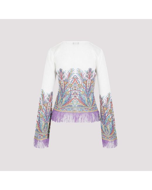 Etro White Viscose Top