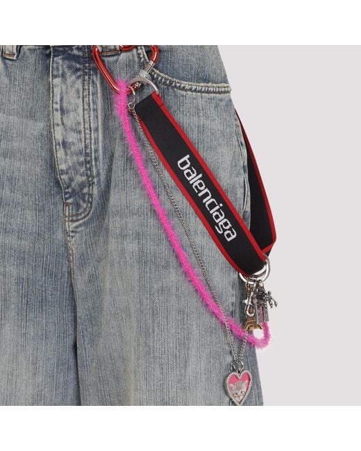Balenciaga Gray Charms Baggy Jeans