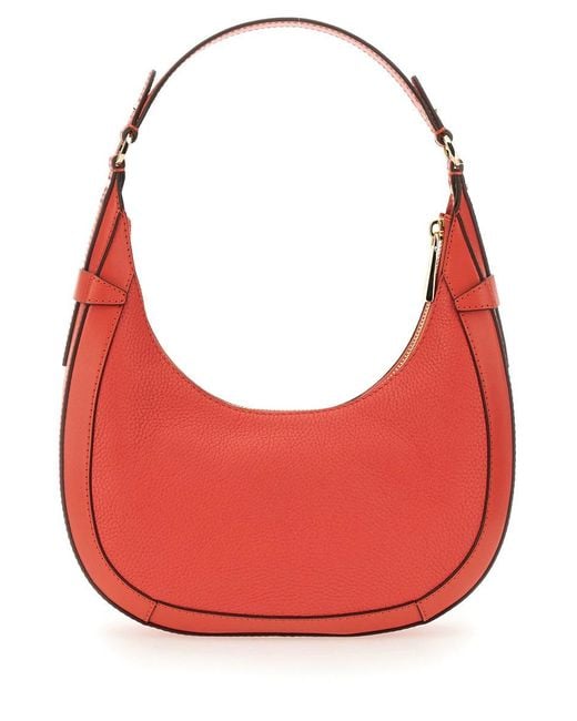 MICHAEL Michael Kors Red Preston Small Hobo Bag