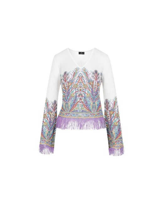 Etro White Viscose Top