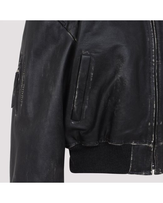 Acne Black Leather Jacket