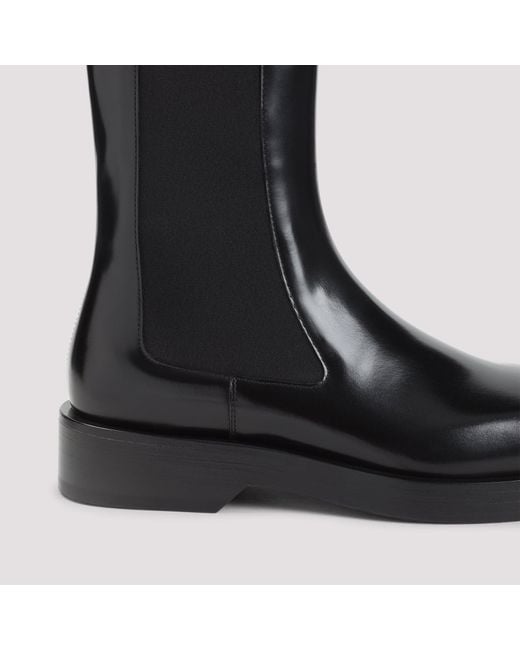 Jil Sander Black Calf Leather Boots for men