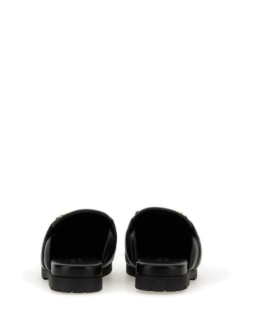 Gucci Black Sabot With Clamp for men