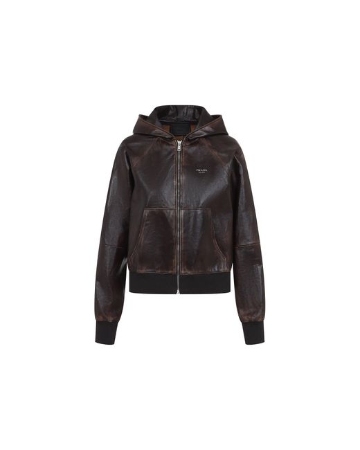 Prada Black Lamb Leather Jacket