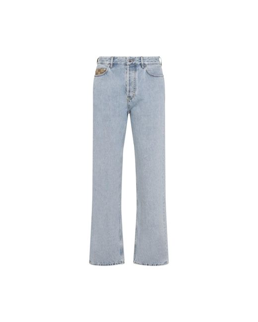 Gucci Blue Cotton Jeans for men