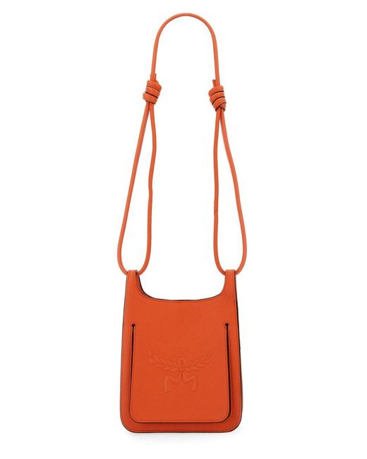 MCM Red Hobo Bag "Himmel"