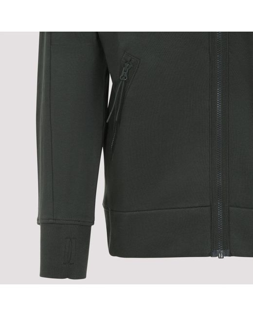 C P Company Black Open Hoodie for men