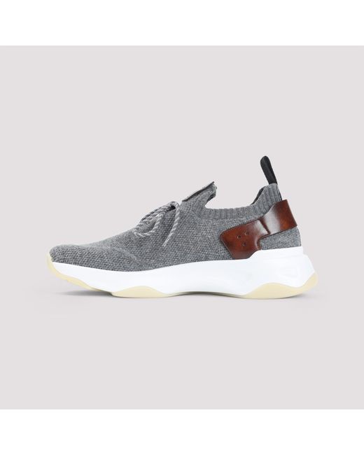 Berluti Gray Textile Sneakers for men
