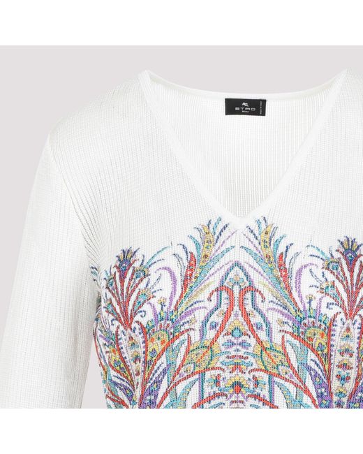 Etro White Viscose Top