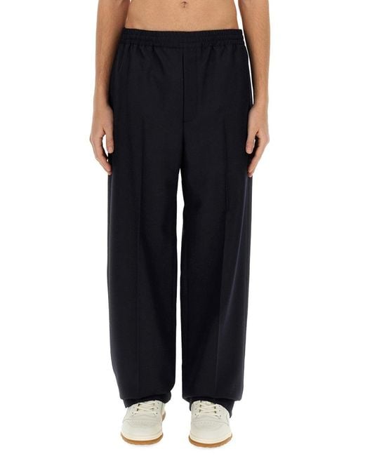 Gucci Black Wool Twill Jogging Pants for men