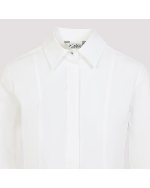 Max Mara White Gamma Popeline Shirt
