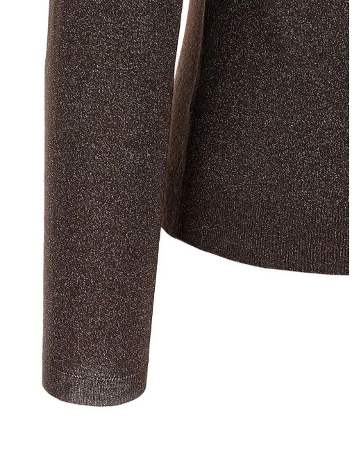 Brunello Cucinelli Brown 'Sparkling' Turtleneck Sweater
