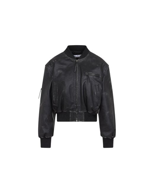 Acne Black Leather Jacket