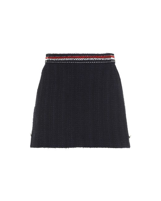 Thom Browne Blue Thigh Length Side Tab Skirt