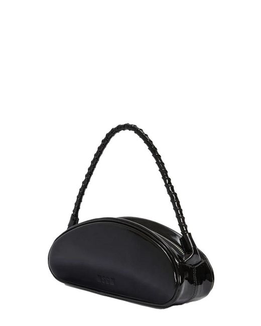 MSGM Black Leather Handbag