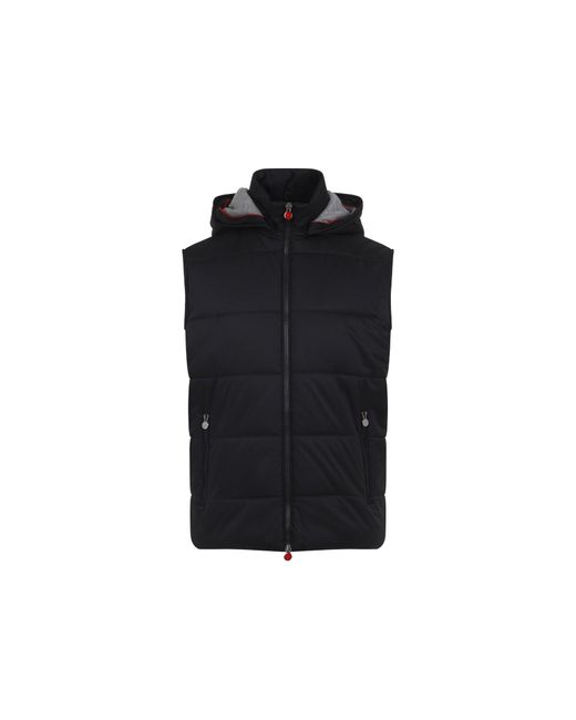 Kiton Black Sleeveless Jacket for men