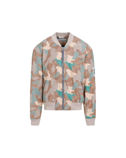 Acne White Cotton Jacket for men
