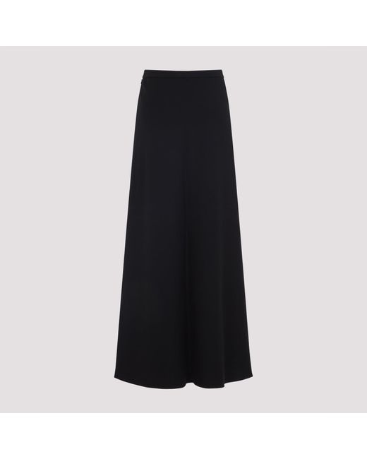 Max Mara Black Vernice Long Skirt