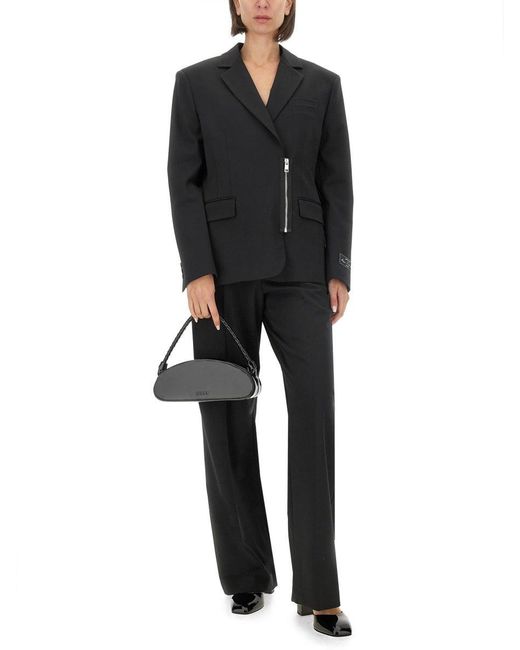 MSGM Black Leather Handbag