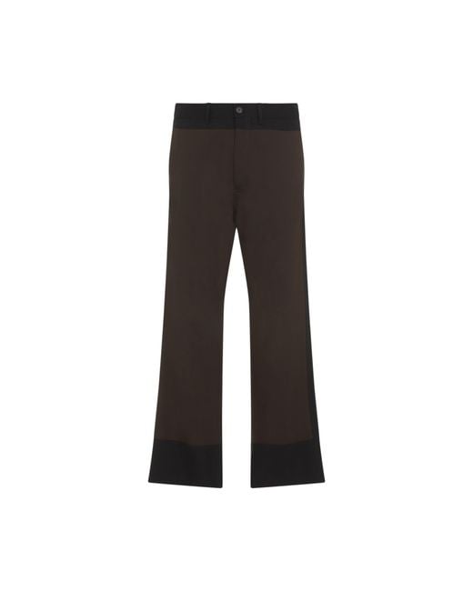 Marni Black Virgin Wool Trousers for men